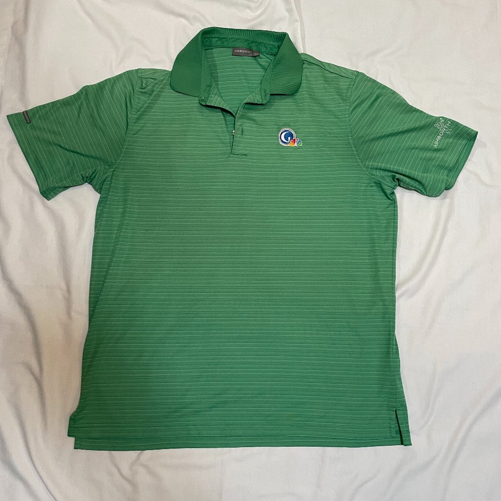 Mens Golf Polo Size Xl Green Nbc Golf Ashworth Green Preowned